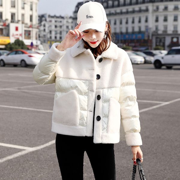 fashion brand women warm cotton jacket winter coat loose lambswool patchwork short outerwear single-breasted female casual, Black
fashion brand women warm cotton jacket winter coat loose lambswool patchwork short outerwear single-breasted female casual, Black