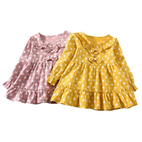 2019 arloneet new summer dress mesh girls toddler baby kids girls long sleeve ruched dot double bow dressed clothes z0205, Red;yellow
2019 arloneet new summer dress mesh girls toddler baby kids girls long sleeve ruched dot double bow dressed clothes z0205, Red;yellow