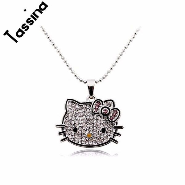 tassina 2017 new silver color korea crystal cute hello kitty cat necklaces pendants fashion jewelry for women mkz268
tassina 2017 new silver color korea crystal cute hello kitty cat necklaces pendants fashion jewelry for women mkz268