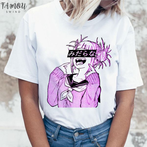 new female cartoon t shirt women harajuku v neck boku no hero academia anime t shirt senpai funny tshirt hentai himiko toga, White
new female cartoon t shirt women harajuku v neck boku no hero academia anime t shirt senpai funny tshirt hentai himiko toga, White