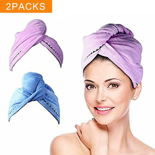 newly 2pcs hair dry towel microfiber wrapped bath cap quick drying shower towel with button xsd88
newly 2pcs hair dry towel microfiber wrapped bath cap quick drying shower towel with button xsd88