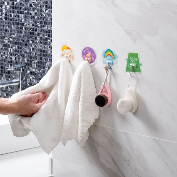 4pcs cartoon rainbow/thanks hanger kitchen load-bearing adhesive suction cup behind the hole-hook hook wall
4pcs cartoon rainbow/thanks hanger kitchen load-bearing adhesive suction cup behind the hole-hook hook wall