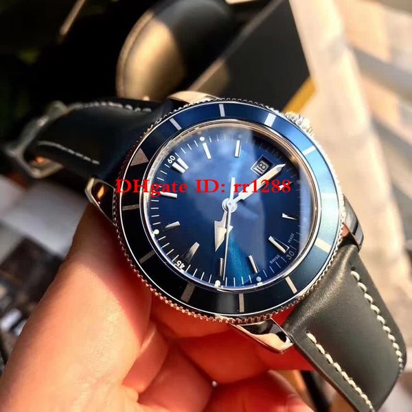 5 color men's watch avenger series ocean 1884 superocean eta 2824 movement date 42mm blue dial leather strap mens watches, Slivery;brown 
5 color men's watch avenger series ocean 1884 superocean eta 2824 movement date 42mm blue dial leather strap mens watches, Slivery;brown