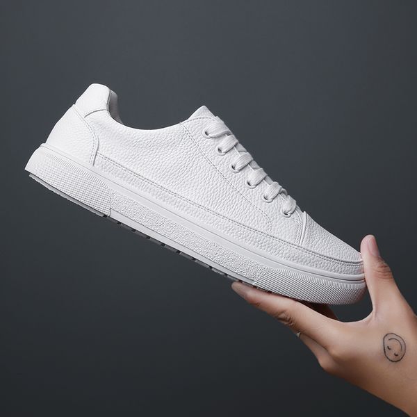fashion brand casual men leather shoes white male casual shoes breathable white sneakers leather mens moccasins simple, Black
fashion brand casual men leather shoes white male casual shoes breathable white sneakers leather mens moccasins simple, Black