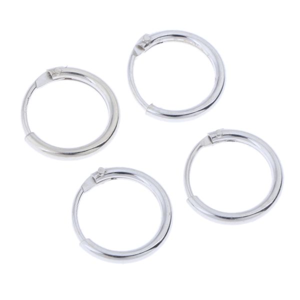 4 pcs sterling silver small high polished round huggie hoop pendant earrings ear jewelry for women men girls teens 8mm/10mm dia, Blue;slivery
4 pcs sterling silver small high polished round huggie hoop pendant earrings ear jewelry for women men girls teens 8mm/10mm dia, Blue;slivery