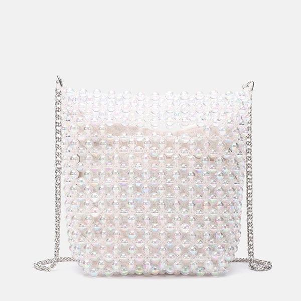 bag mini women's bag rainbow-colored pearl beaded bags new style handbag crossbody chain portable bucket
bag mini women's bag rainbow-colored pearl beaded bags new style handbag crossbody chain portable bucket