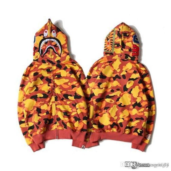 2017 yellow bap a bathing a ape full zip shark head camo hoodie coat sweatshirt jacket, Black
2017 yellow bap a bathing a ape full zip shark head camo hoodie coat sweatshirt jacket, Black