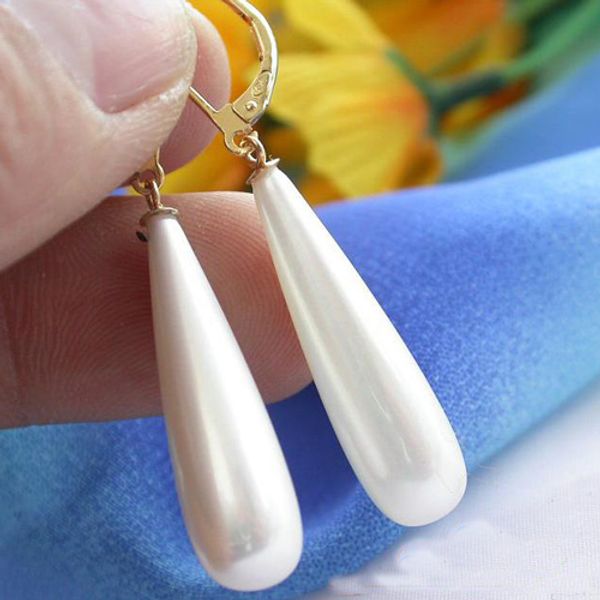 unique pearls jewellery store 30mm drip white south sea shell pearl earring fine jewelry for women fast shipping, Golden;silver
unique pearls jewellery store 30mm drip white south sea shell pearl earring fine jewelry for women fast shipping, Golden;silver