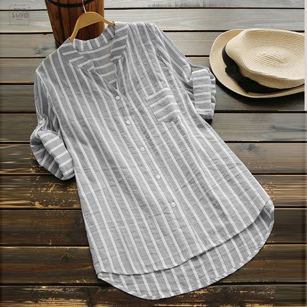 for womens and blouses elegant striped v neck shirts tunic ladies clothes womens clothing, White
for womens and blouses elegant striped v neck shirts tunic ladies clothes womens clothing, White