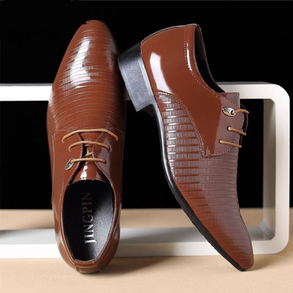 leather oxford business men shoes lace up formal shoes men pointed toe dress for wedding size 38-58 mar15, Black
leather oxford business men shoes lace up formal shoes men pointed toe dress for wedding size 38-58 mar15, Black