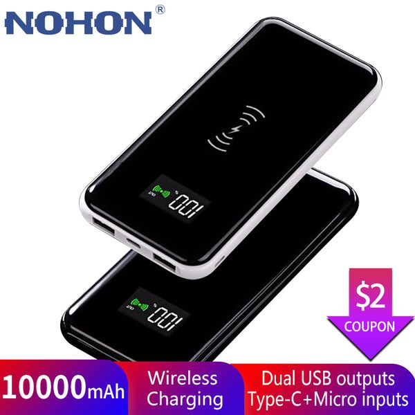 nohon wireless power bank 10000mah for iphone huawei xiaomi powerbank 10000 mah external battery portable charger universal
nohon wireless power bank 10000mah for iphone huawei xiaomi powerbank 10000 mah external battery portable charger universal