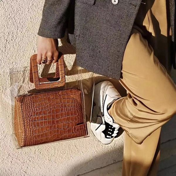 designer luxury handbags purses womens handbags transparent color contrast jelly package with large volume tote fashion female
designer luxury handbags purses womens handbags transparent color contrast jelly package with large volume tote fashion female