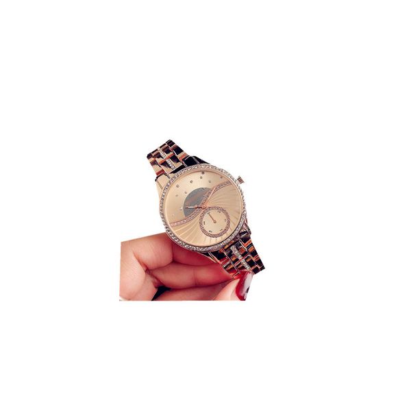 37.8mm fashion brand women's girls crystal can rotate dial style steel metal band quartz movement watches, Slivery;black
37.8mm fashion brand women's girls crystal can rotate dial style steel metal band quartz movement watches, Slivery;black