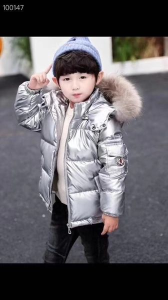 2019 new children's down jacket190813#003, Blue;gray