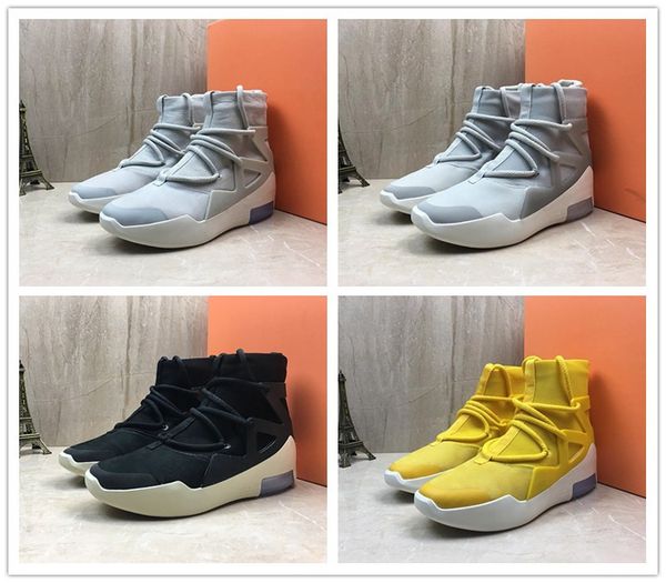 fear of god 1 mens yellow light bone black athletic shoes women black grey white sports sneakers with box, White;red
fear of god 1 mens yellow light bone black athletic shoes women black grey white sports sneakers with box, White;red