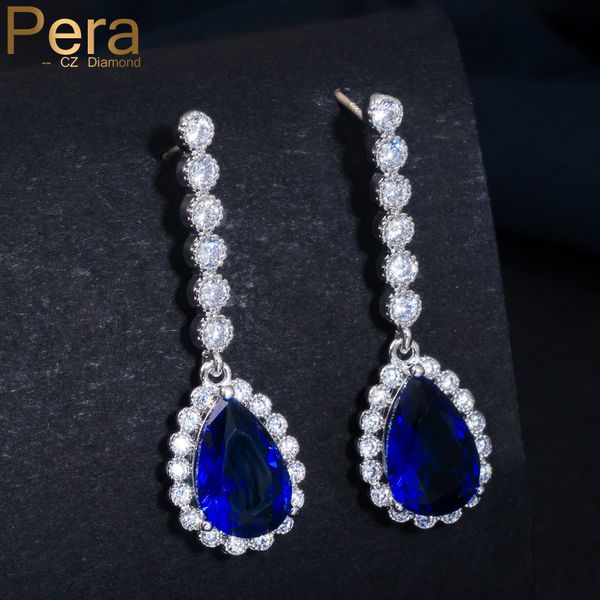 pera classic big water drop cz crystal sterling silver 925 pin jewelry women long royal blue earrings for engagement party e328
pera classic big water drop cz crystal sterling silver 925 pin jewelry women long royal blue earrings for engagement party e328