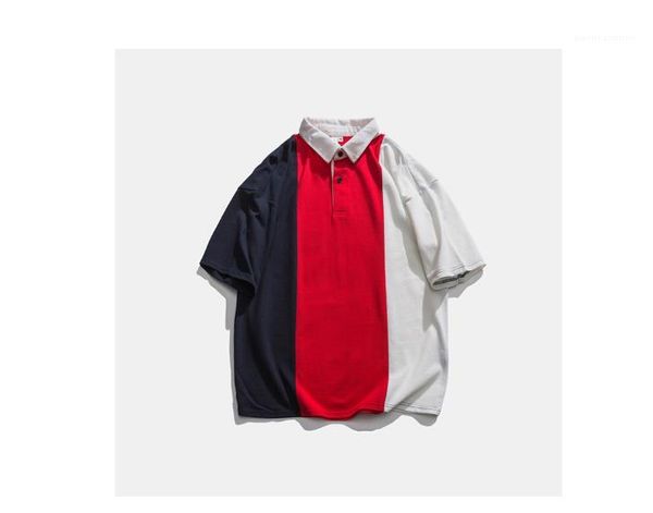 mens summer tees patchwork retro lapel neck summer mens designer polos solid color button decoration short sleeve casual loose sundress, White;black
mens summer tees patchwork retro lapel neck summer mens designer polos solid color button decoration short sleeve casual loose sundress, White;black