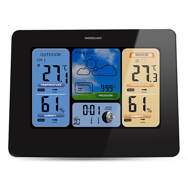 ts - e04 - b multifunctional color screen weather forecast radio wave electronic rf wireless meteorological alarm clock for home
ts - e04 - b multifunctional color screen weather forecast radio wave electronic rf wireless meteorological alarm clock for home