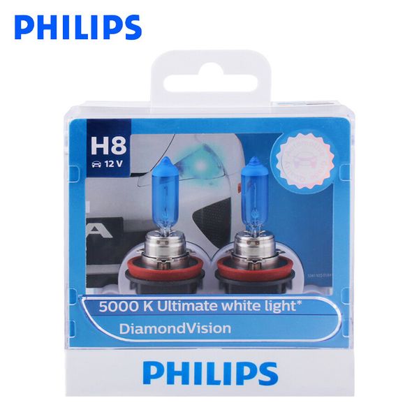 philips h8 12v 35w diamond vision 5000k xenon super white fog light halogen bulbs car lamps pgj19-1 12360dv s2, pair
philips h8 12v 35w diamond vision 5000k xenon super white fog light halogen bulbs car lamps pgj19-1 12360dv s2, pair