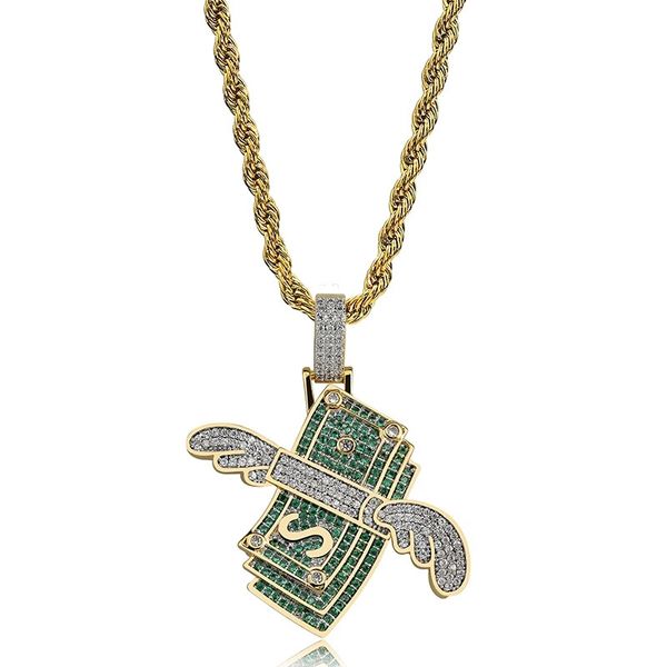 hip hop money wings diamonds pendant necklaces for men luxury crystal flying us dollars pendants 18k gold plated copper chains necklace, Silver
hip hop money wings diamonds pendant necklaces for men luxury crystal flying us dollars pendants 18k gold plated copper chains necklace, Silver