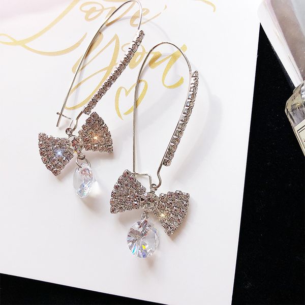 ustar bling crystal bowknot drop earrings for women girl cute rhinestone dangle earring fashion party jewelry gifts, Silver
ustar bling crystal bowknot drop earrings for women girl cute rhinestone dangle earring fashion party jewelry gifts, Silver