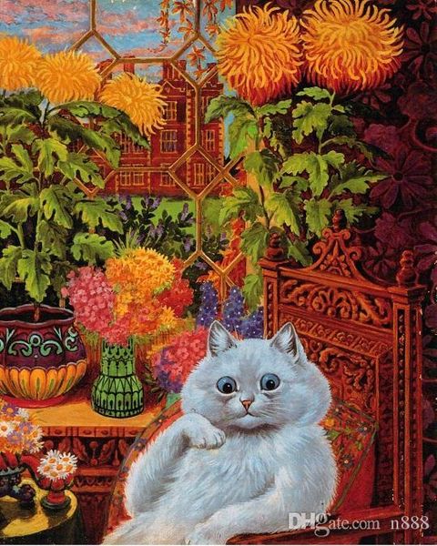 louis wain psychedelic flower cat handpainted & hd printed art oil painting canvas home wall decor multi size a101 200311
louis wain psychedelic flower cat handpainted & hd printed art oil painting canvas home wall decor multi size a101 200311