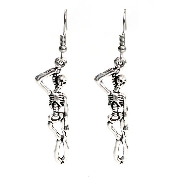 dark gothic earring pendant punk exaggeration halloween series skull drop earrings jewelry accessories will never fade, Silver
dark gothic earring pendant punk exaggeration halloween series skull drop earrings jewelry accessories will never fade, Silver