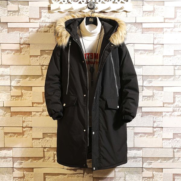long parkas winter jacket men nice new warm windproof casual outerwear padded coat big pockets parkas men overcoat, Black
long parkas winter jacket men nice new warm windproof casual outerwear padded coat big pockets parkas men overcoat, Black