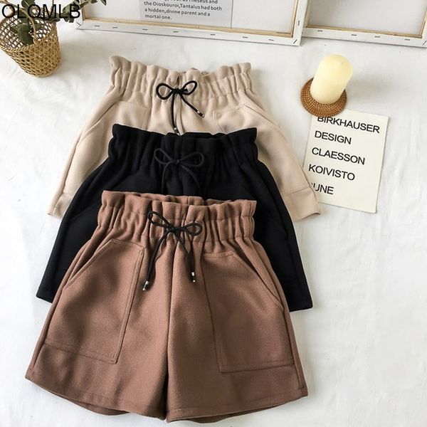 2020 autumn winter solid short casual thicken warm ladies woolen shorts elastic plus size high waist wide leg black women shorts, White;black
2020 autumn winter solid short casual thicken warm ladies woolen shorts elastic plus size high waist wide leg black women shorts, White;black