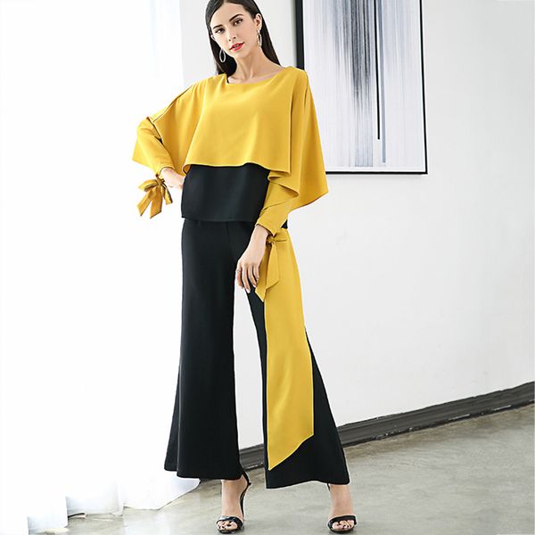 2020 lanmrem нового лето круглой шея batwing рукав шали верха и вспыхивает полная длину контрастных цветов брюки набор wl56607l, White
2020 lanmrem нового лето круглой шея batwing рукав шали верха и вспыхивает полная длину контрастных цветов брюки набор wl56607l, White