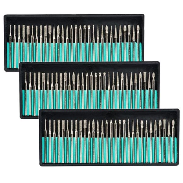 wsfs diamond burr bits set drill glass gemstone metal for dremel grinding rotary tool 90 pcs 1/8-inch 3 mm shank
wsfs diamond burr bits set drill glass gemstone metal for dremel grinding rotary tool 90 pcs 1/8-inch 3 mm shank
