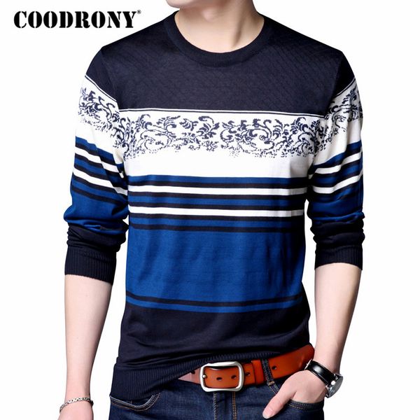coodrony sweater men striped print casual o-neck pullover men clothes 2018 autumn winter thin sweaters plus size pull homme 8175, White;black
coodrony sweater men striped print casual o-neck pullover men clothes 2018 autumn winter thin sweaters plus size pull homme 8175, White;black