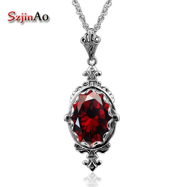 szjinao handmade statement anchor pendant necklaces for women vintage garnet solid 925 sterling silver fine jewelry
szjinao handmade statement anchor pendant necklaces for women vintage garnet solid 925 sterling silver fine jewelry