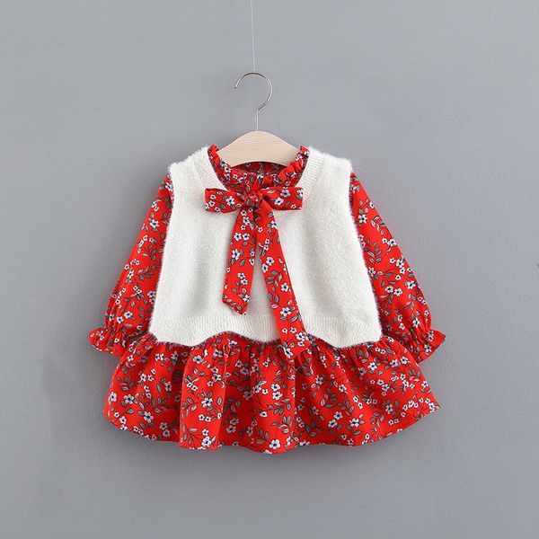Girls Print Dress New Children's Clothing Children's Dress Wholesale 2019 Spring, Red
Girls Print Dress New Children's Clothing Children's Dress Wholesale 2019 Spring, Red
