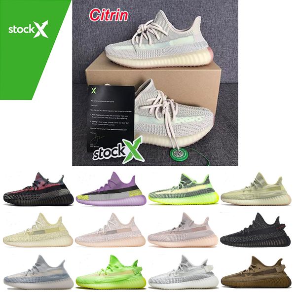 

stockx yecheil yeshaya black static 3m reflective kanye west v2 running shoes citrin cloud white synth clay zebra men women trainer sneakers