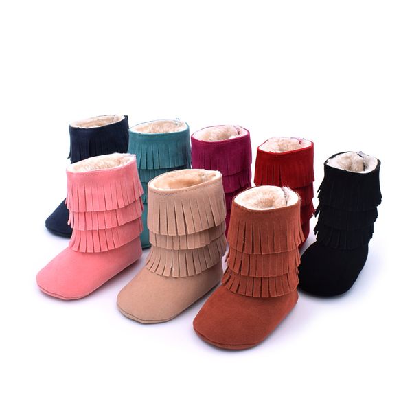 Children' boots winter warm Moccasin boots baby soft bottom shoes wool suede navy blue tassel baby boots, Black;grey
Children' boots winter warm Moccasin boots baby soft bottom shoes wool suede navy blue tassel baby boots, Black;grey
