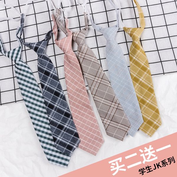 ins small tie womens lazy zipper plaid black japanese-style jk uniforms for men and women students harajuku preppy wave, Blue;purple
ins small tie womens lazy zipper plaid black japanese-style jk uniforms for men and women students harajuku preppy wave, Blue;purple