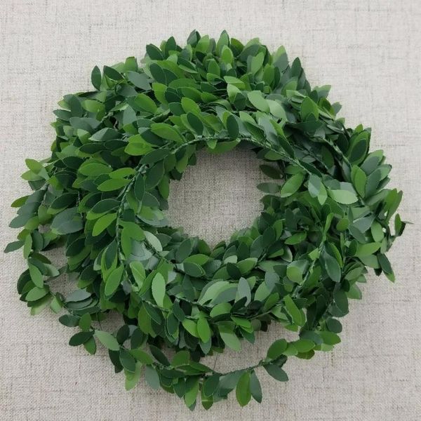 275inch length plastic garland green leaf iron wire artificial flower vine rattan for wedding car decoration wreath flower
275inch length plastic garland green leaf iron wire artificial flower vine rattan for wedding car decoration wreath flower