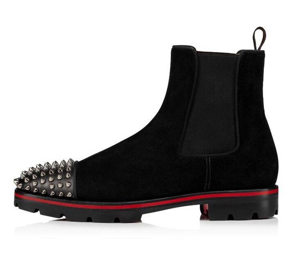 fashion man red bottom melon boots spikes black calfskin lug sole men's ankle boots winter red sole boot zapatos hombre11
fashion man red bottom melon boots spikes black calfskin lug sole men's ankle boots winter red sole boot zapatos hombre11
