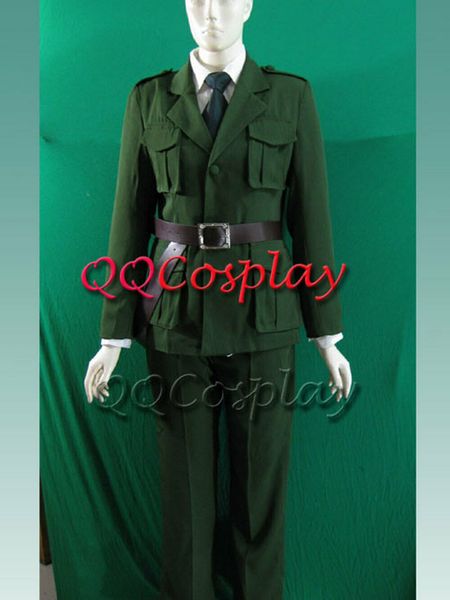 axis powers hetalia arthur kirkland (england) costume cosplay, Black;red