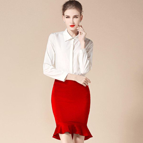 women slim stretch plus size 6xl ruffle bodycon pencil skirt trumpet peplum mermaid maxi long fishtail skirt saia feminina, Black
women slim stretch plus size 6xl ruffle bodycon pencil skirt trumpet peplum mermaid maxi long fishtail skirt saia feminina, Black