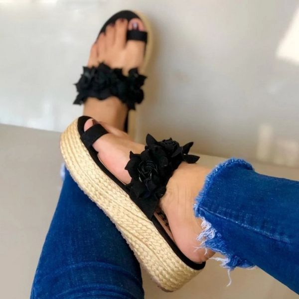 2020 woman sandals platform flower slippers casual beach flip flops sandals women summer high heel sandal ladies, Black
2020 woman sandals platform flower slippers casual beach flip flops sandals women summer high heel sandal ladies, Black