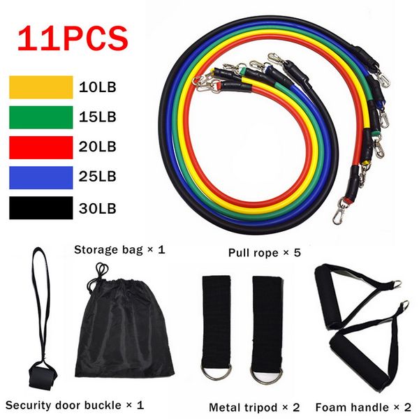 11pcs/set fitness resistance bands tubes yoga pull rope sport fitness gum workout exercise bands gym sport rubber expander
11pcs/set fitness resistance bands tubes yoga pull rope sport fitness gum workout exercise bands gym sport rubber expander
