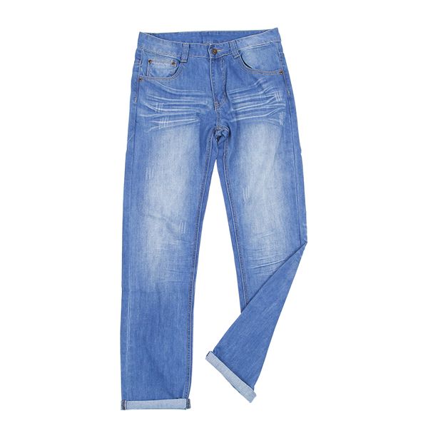2018 new men's fashion autumn winter straight jeans light blue simple style mid-waisted inelastic casual long pants
2018 new men's fashion autumn winter straight jeans light blue simple style mid-waisted inelastic casual long pants