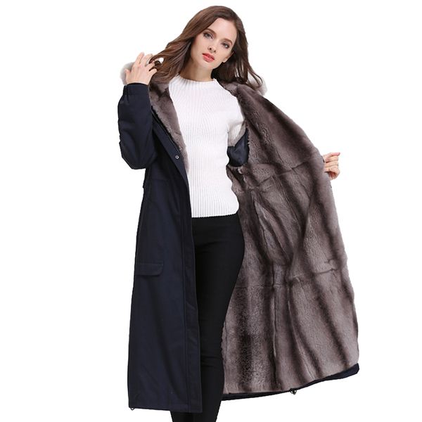 высокое качество winter щука coat женщины rex мех liner меховой воротник удлиненный размер куртки женский plus 4xl с капюшоном пальто 3119, Black
высокое качество winter щука coat женщины rex мех liner меховой воротник удлиненный размер куртки женский plus 4xl с капюшоном пальто 3119, Black