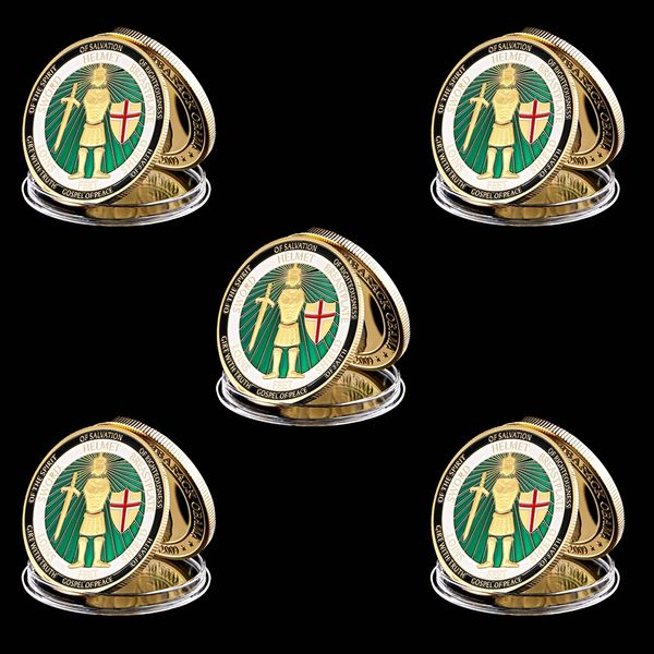 5pcs the united states knight cross god shield armour of 1oz gold plated commemorative coin w/capsule
5pcs the united states knight cross god shield armour of 1oz gold plated commemorative coin w/capsule