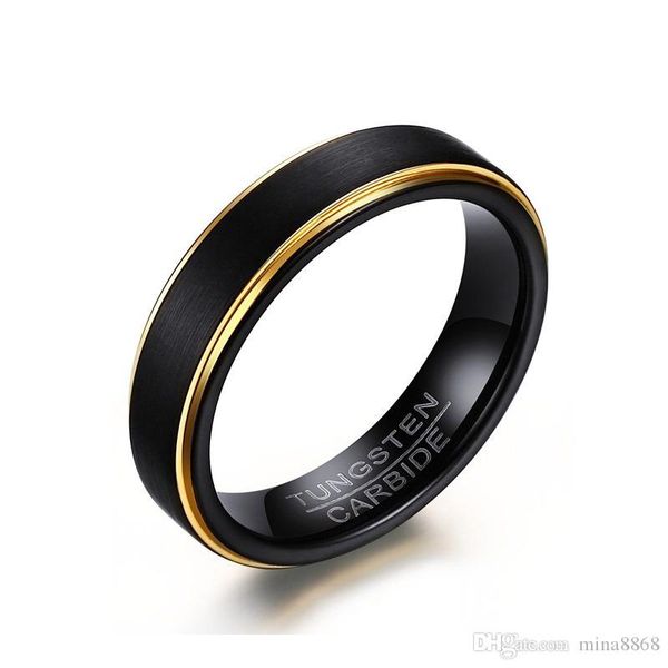 wholesale cool simple men's black gold rings tungsten steel steel male finger ring party wedding fashion jewelry ring gifts, Silver
wholesale cool simple men's black gold rings tungsten steel steel male finger ring party wedding fashion jewelry ring gifts, Silver