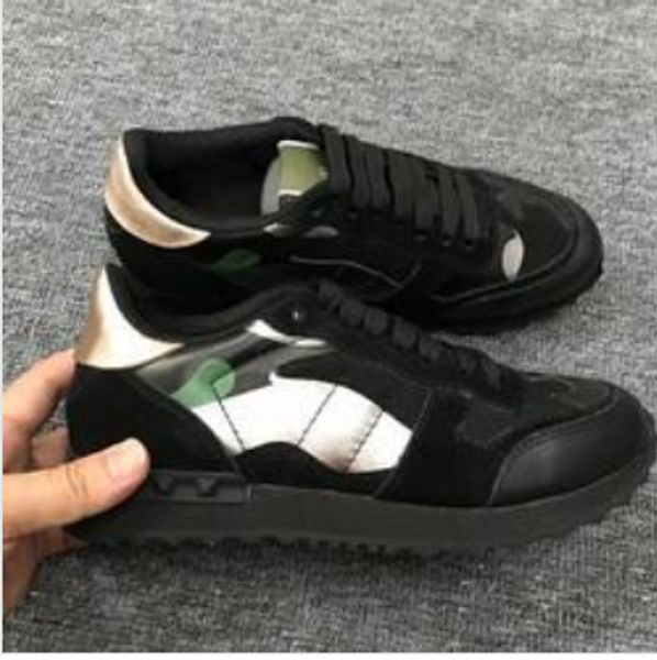 2019 new fashion womens and mens casual shoes camouflage leather tie lovers shoes luxury rivet flat shoes boxed size 35-46, Black
2019 new fashion womens and mens casual shoes camouflage leather tie lovers shoes luxury rivet flat shoes boxed size 35-46, Black