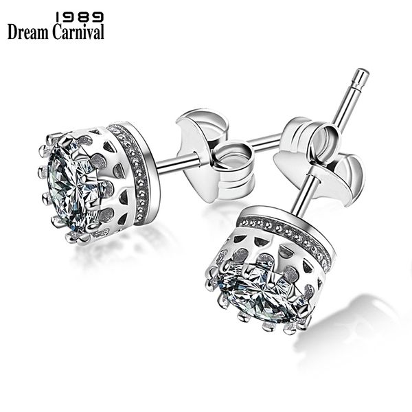 dreamcarnival 1989 popular crown style stud earrings for women clear white zircon stone luxury daily wear se07488rb, Golden
dreamcarnival 1989 popular crown style stud earrings for women clear white zircon stone luxury daily wear se07488rb, Golden