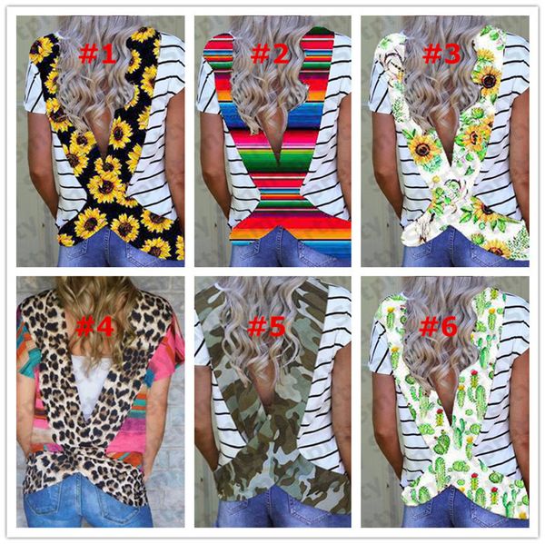 women backless t shirt floral sun flower striped leopard short sleeve tee sports casual cross belt beachwear bikini cover up new e31204, White
women backless t shirt floral sun flower striped leopard short sleeve tee sports casual cross belt beachwear bikini cover up new e31204, White